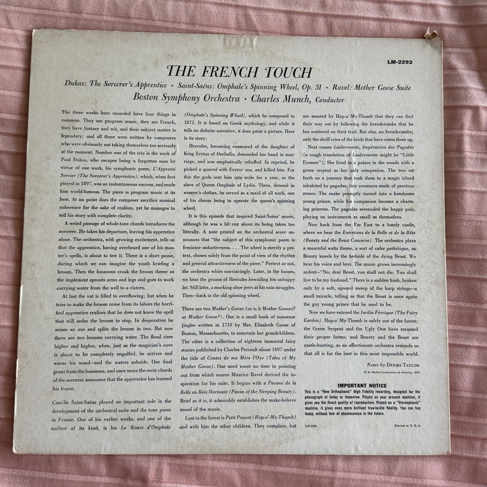 The French Touch Vinyl Records Set of 2 Columbia The Lure of France Album Cover - Picture 4 of 5